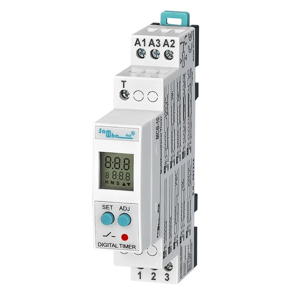 Timer Relay Multifunction With Display AC/DC 12-240V, 5AMP, 0.1sec -999hrs
