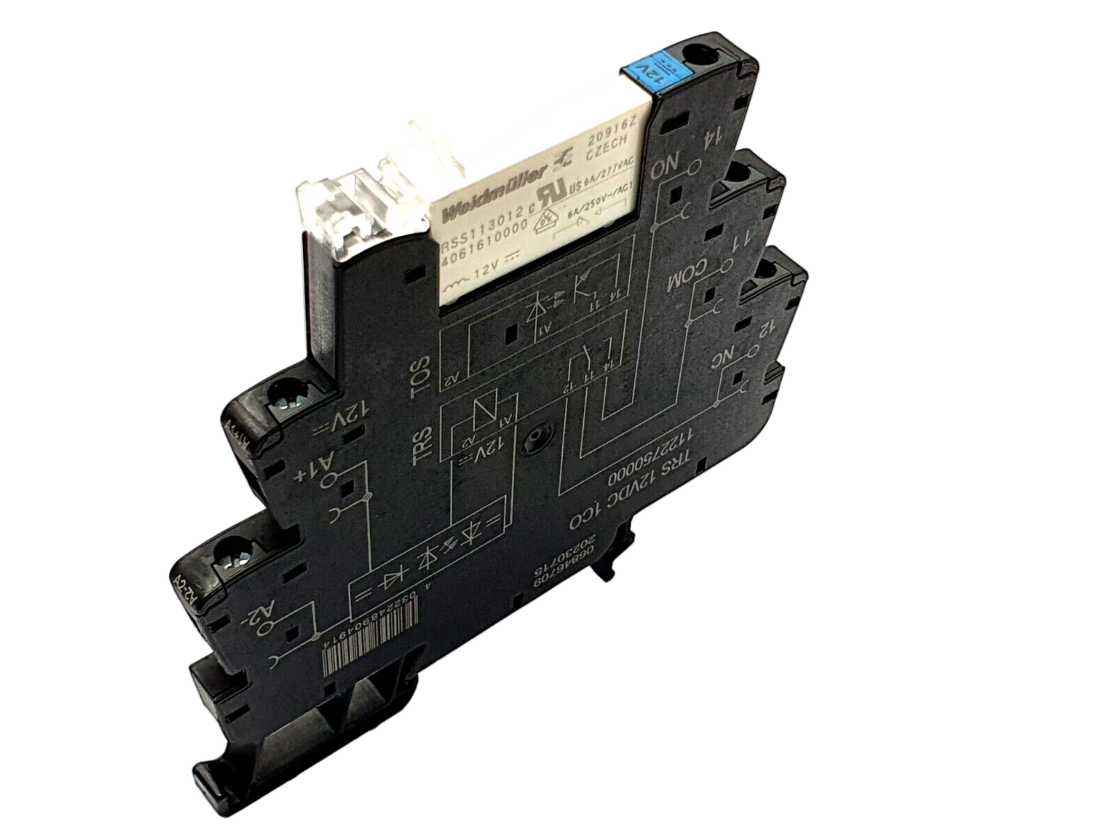Weidmuller TRS relay 1122780000 1 POLE, 230VUC, 6Amps