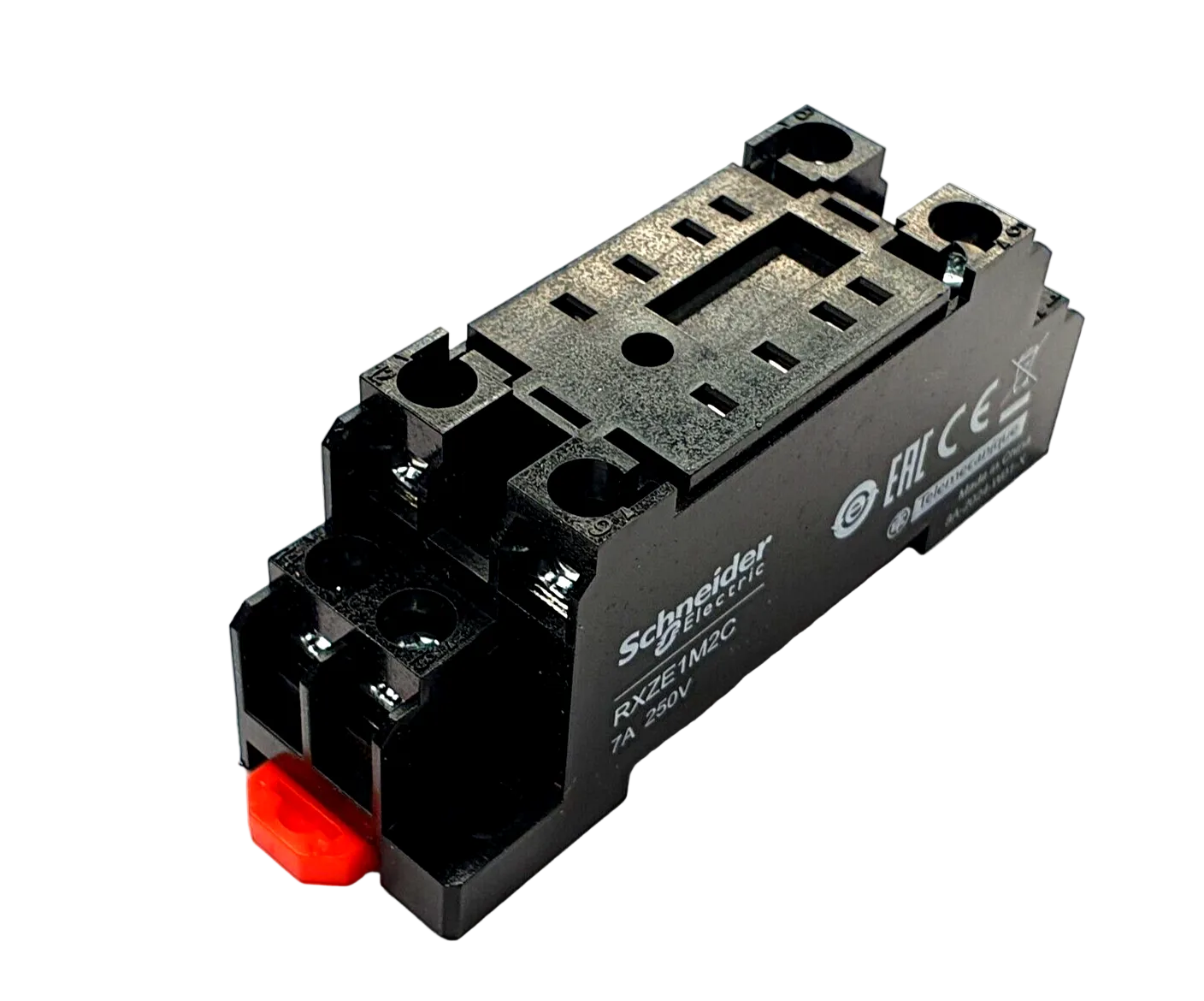 Schneider Relay Socket, 8-PIN RXZE1M2C, Din Rail and Panel Mount