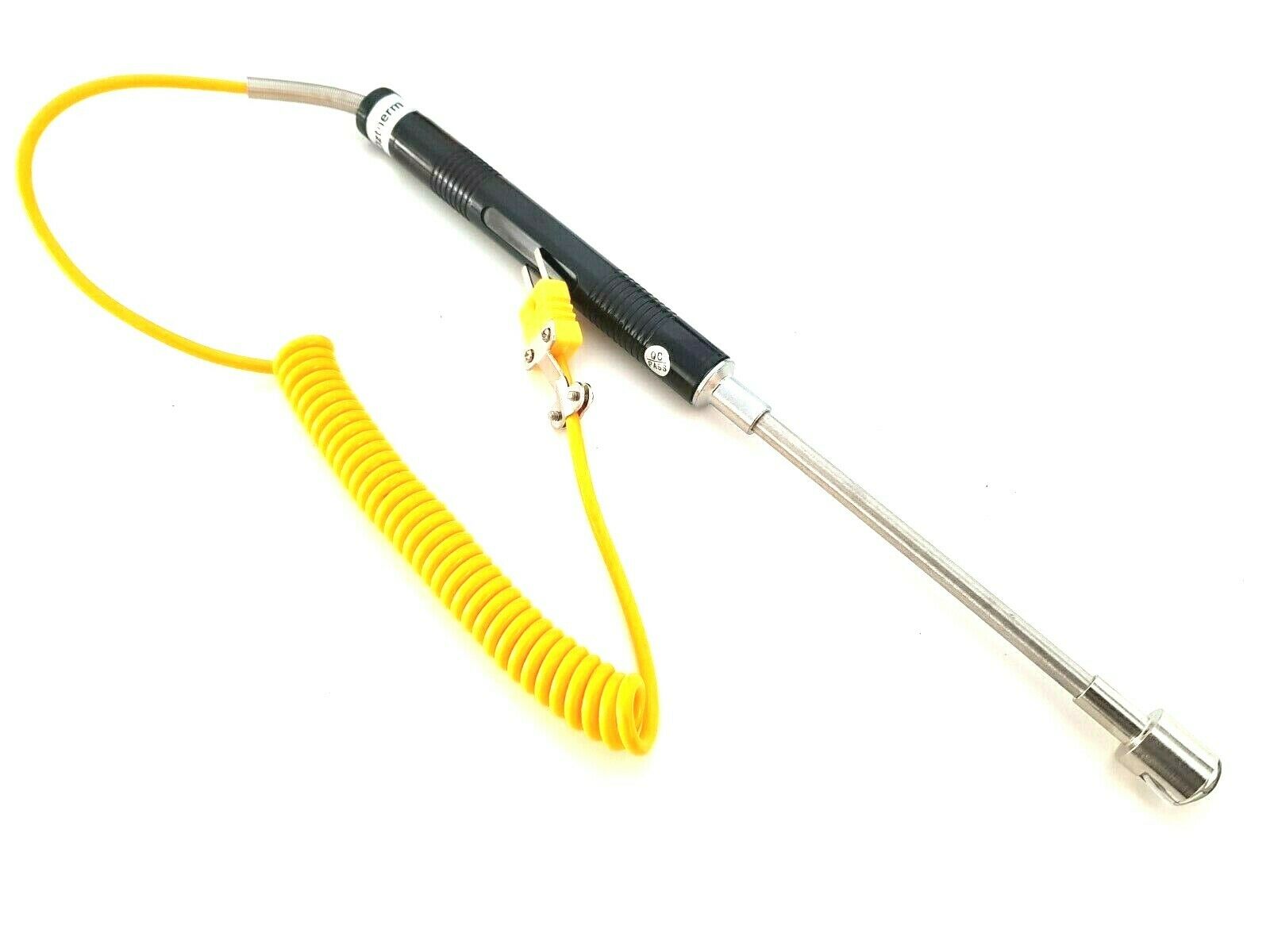 K-type Thermocouple Spring Type Temperature Sensor Probe 2M Cable 5x 50/100/150/200mm